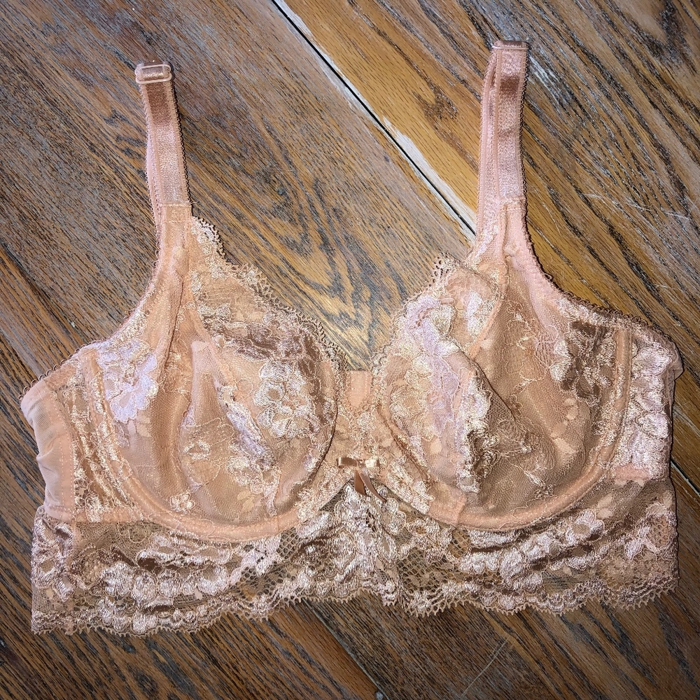 COPY - POUR MOI tan lace underwire bra/38D